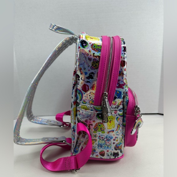 Loungefly Lisa Frank AOP Holographic MINI BACKPACK - Picture 8 of 10